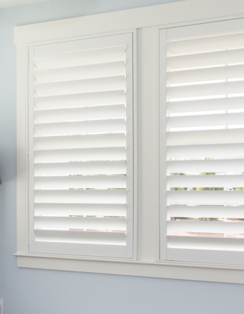Polywood shutters with hidden tilt rods in Orlando
